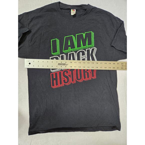 I am Black History Men’s Graphic Tee Large - Picture 4 of 5